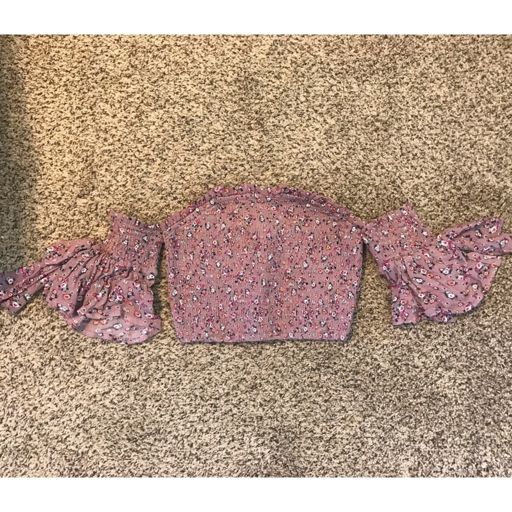 Xharation Floral Crop Top